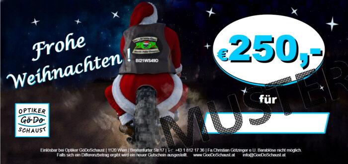 250 Euro Geschenkgutschein