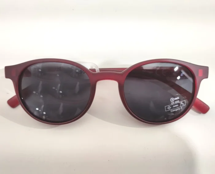 Lesebrille rot mit Sonnenclip