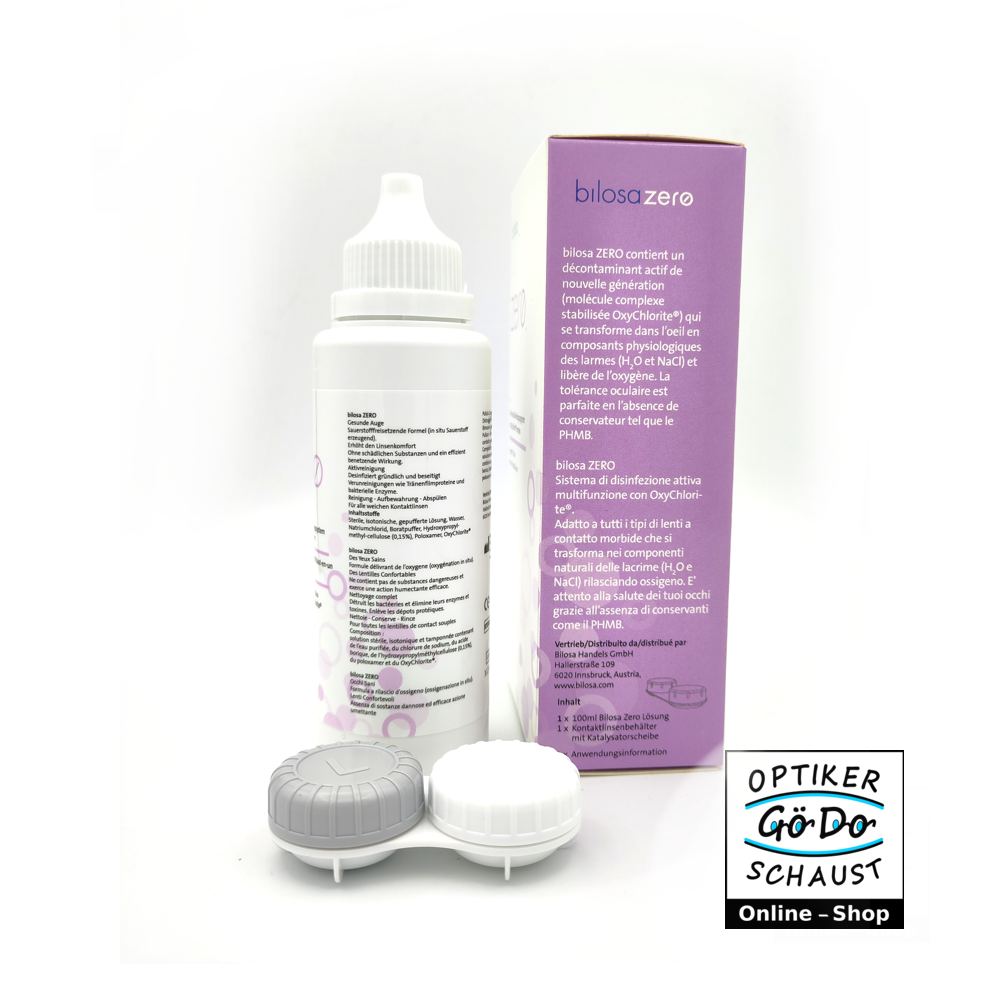 Bilosa Zero 100ml - Travelpack im Online-Shop Optiker GöDoSchaust