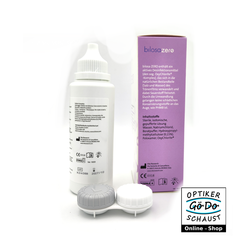 Bilosa Zero 100ml - Travelpack im Online-Shop Optiker GöDoSchaust
